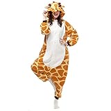 BGOKTA Onesie Tier Damen Sleepwear Erwachsene Hoodie Cosplay Tier Jumpsuit Pyjamas Tieroutfit,...