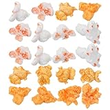 EXCEART 20 Stück Künstliches Popcorn Harz Popcorn Dekoration Popcorn Girlande Popcorn Modell Set...