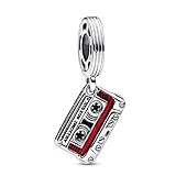 PANDORA Marvel Guardians of the Galaxy Kassette Charm-Anhänger aus Sterling-Silber mit Emaille in...