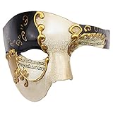 Das Phantom der Venezianischen Karnevals-Maskerade-Maske des Vintagen Entwurfs-halber...