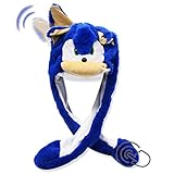 Hut mit beweglichen Ohren Fun Animal Hat Plüschmütze Urlaubs Cosplay Hut Airbag Cap lustiger Hut...