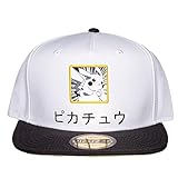 Pokemon Baseball Cap Pikachu Japanese Logo Nue offiziell Weiß Snapback