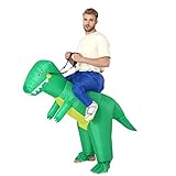 FXICH Aufblasbare Dinosaurier Kostüm für Erwachsene, Dinosaurier Kostüm für Halloween,Erwachsene...