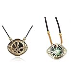 HUAWELL 2 Stück Dr. Cosplay Kostüm seltsame Halskette Auge von Agamotto Kostüm Prop Stein...