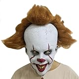 thematys Pennywise ES Clown Maske – Gruselige Horror Vollkopfmaske aus Latex, Perfekt für...