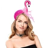 Hatstar Flamingo Haarreif | Stirnband Haarband | Kopfschmuck Accessoire für Damen, Mädchen und...