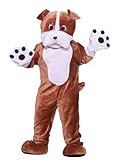 Forum Deluxe Plüsch Bulldogge Maskottchen Kostüm, braun, Einheitsgröße