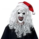 Funjoyz Halloween Weihnachten Terrifieres Maske,Clownes Latex Maske,3D-Vollgesicht Monstermaske mit...