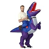 FXICH Aufblasbare Dinosaurier-Kostüme für Erwachsene, aufblasbares T-Rex-Kostüm, aufblasbarer...
