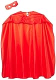 Cape, Red, with Eyemask
