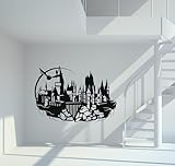 Wandtattoo Harry P. Hogwarts Größe L - ca. 100cm x 73cm