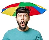 Balinco Faltbarer Regenschirm | Sonnenschirm-Hut | Sonnenschutz - Kopfbedeckung für Erwachsene &...
