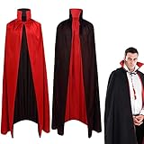 Halloween Umhang,140cm Vampir Umhang,Sensenmann Kostüm,Draculas Umhang,Vampir Halloween...