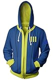 Lixinya Nate Cosplay Kostüm Anime Reißverschluss Lange Ärmel Hoodie Blau Kostüm Halloween...
