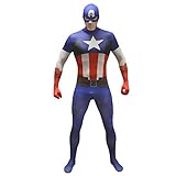 Morphsuits Captain America Kostüm Herren, Avengers Kostüm Herren, Kostüm Captain Marvel, Kostüm...