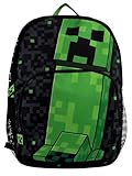Minecraft Rucksack | Gaming Backpack | Schulrucksack Jungen | Schwarz Kinderrucksack