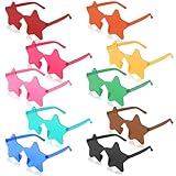 Mezzar Party Brillen Set, 10 Colors Lustige Sonnenbrille Festival, Kreisförmig Candy Hippie Brille...