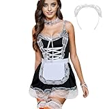 JasmyGirls Damen sexy Französisch Dienstmädchen Kostüm Anime Cosplay Dessous Outfits Rollenspiel...