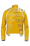 Rock Star Freddie Cosplay Kostüm Herren 80er Jahre Rockband Steampunk Wembley Konzert Lederjacke...