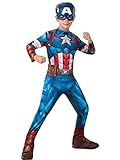 RUBIE'S Offizielles Kostüm Captain America, Marvels Avengers, klassisch, für Kinder,...