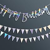 Happy Birthday Glitter Girlande,Happy Birthday Girlande metallic,Geburtstag Girlande,Geburtstag...