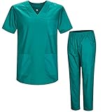 MISEMIYA - Unisex-Schrubb-Set - Medizinische Uniform mit Oberteil und Hose ref.8178 - Large, Grün...