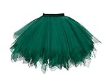 GOOBGS Damen 50er Ballettrock Multi-SchichtenVintage Ballet Blase Firt Tulle Petticoat Puffy Tutu...