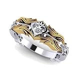 JUSONGKWCP Kingdoms Hearts Ringe Anime Ring Sora Cosplay Accessories Kingdoms Hearts Logo Figur...