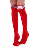 HugeStore Damen Frauen Lange Streifen Socken Overknee Strümpfe Kniestrumpfe Strumpfhose Socken...