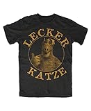 Alf Lecker Katze M1 T-Shirt Schwarz, Größe: M