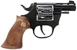 J.G. Schrödel 1020108 - Super 8 8-Schuss auf Tester Pistole, 14.5 cm, Schwarz/Braun