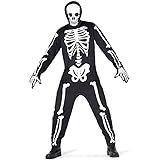 Morph Halloween Kostüm Herren, Skelett Kostüm Herren, Skelett Jumpsuit Herren, Skelett Anzug...