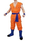 CoolChange Son Goku Cosplay Kostüm mit Überschuhen | Golden Frieza Saga | Größe: L