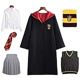 Kinder Hermione Granger Gryffindor Uniform Cosplay Kostüm Umhang Film Fanartikel Outfit Set...