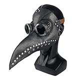 Ulalaza Pest Doktor Maske Latex lange Nase Vogel Schnabel Steampunk Halloween Cosplay Party...