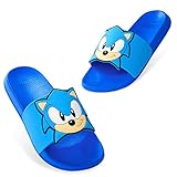 Sonic The Hedgehog Badelatschen Sommer | Badeschuhe für Jungen und Mädchen in der Größe 28-34 |...