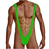 ROSVAJFY Borat Mankini Herren String Tanga V Sling Thong Elastische Unterwäsche Männer Hot V...