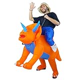 Bodysocks Aufblasbares Triceratops-Dinosaurier-Kostüm