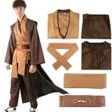 Kitimi Je-d Kostüm Erwachsene, Robe Kinder mit Kapuze Skywalker Kostüm Hoodies Robe Karneval...