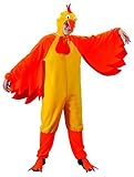 Foxxeo 10232 | Hühnerkostüm Erwachsene gelb Huhn Hahn für Herren Damen Herrenkostüm M - XXL,...