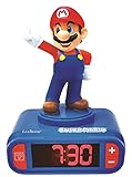 Lexibook - Nintendo Super Mario - Wecker Nachtlicht, Leuchtfigur, Auswahl aus 6 Alarmen, 6...