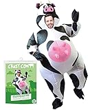AirSuit® Aufblasbare Verkleidung für verrückte Kühe | Ungewöhnliches Crazy Cow Kostüm |...