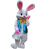 MatGui Osterhase Hasen Hasen Maskottchen Kostüm Erwachsene Größe Fasching Halloween Braun