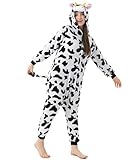 Katara 1744 - Kuh Kostüm-Anzug Onesie/Jumpsuit Einteiler Body für Erwachsene Damen Herren als...