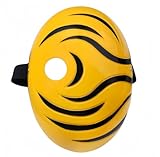 LEDABAO Cosplay Obito Tobi Anime Maske Halloween Party Maske (gelb)