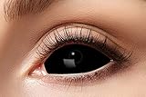 Eyecatcher 84091541-s03 - Farbige Sclera Kontaktlinsen, 1 Paar, für 6 Monate, Schwarz, Karneval,...