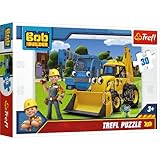 Trefl 18214 , Puzzle, Neue Herausforderung, Bob der Baumeister, 30 Teile, für Kinder ab 3 Jahren