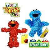 Toptoys2u Bargain Bundles Elmo & Krümelmonster 8, 20 cm, superweicher Plüsch, neu, mit Etiketten,...