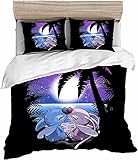 ZKDT Bettwäsche-Sets,3D Anime Cartoon Bettwäsche 135x200cm, Microfaser Bettbezug und Kissenbezug...