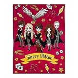Harry Potter Decke, Hogwarts Filmfiguren Design, Kuscheldecke Schlafsofa Decke, Warmes Weiches...